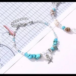 New Nautical Turquoise Bracelet or Anklet